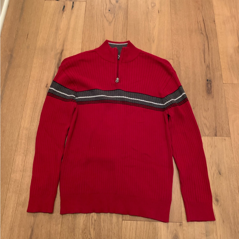 Red Quarter Zip
